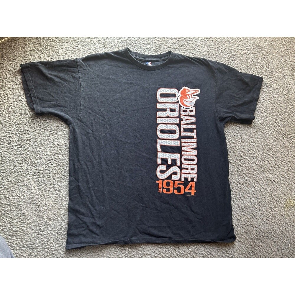 Baltimore Orioles MLB Baseball T Shirt Men’s XL  Black Orange